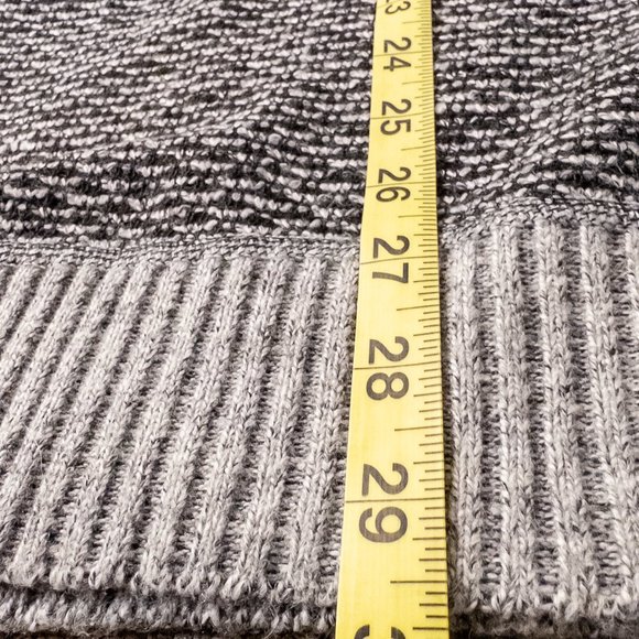 Whipper In Mens Size XXL Sweater Black Grey Knit Grandpacore New Zip Mockneck - Picture 10 of 11